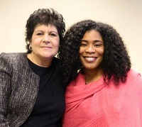 Gloria Merrick, Executive Director of LHACC, and Dawn Witherspoon, Ph.D.